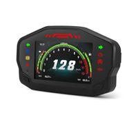 Motocicleta Tacómetro Instrumentos para motocicleta Tacómetro universal digital 299 km RPM Pantalla eléctrica para 2,4 cilindros