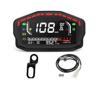 Motocicleta Tacómetro Panel de instrumentos digital universal para motocicleta, tacómetro, odómetro, para 2,4 cilindros, 0-14000 rpm