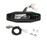 Motocicleta Tacómetro Tacómetro digital para motocicleta, medidor de RPM y KMH, odómetro universal, tacómetro, luz señal giro para todos los motores