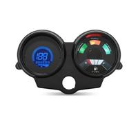 Motocicleta Tacómetro Tacómetro para motocicleta de 199 km/h, multifunción, con odómetro, tacómetro, indicador nivel combustible y retroiluminación 7 colores