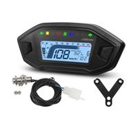 Motocicleta Tacómetro Tacómetro y odómetro universal para motocicletas de 2,4 cilindros, 10000 RPM, con sensor digital, indicador tablero