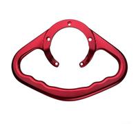 Motocicleta Tanque de Combustible Apoyabrazos Pasajero Grab Bar Material de aleación de aluminio para Kawasaki Modelos con acabado liso (rojo)