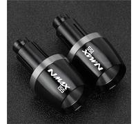 Motocicleta Tapas De Extremo Tapones para Extremos De Manillar Motocicleta para Yamaha NMAX155 (2015-2024, 2016, 2017) Pieza Aluminio CNC Puños Tapón Ends