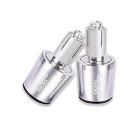 motocicleta Tapas De Manillar CNC Para Motocicleta Para Gold Wing 1800 GL1800 GL 1800 2001-2020. Accesorios Para Tapones De Manillar. extremo del mango(Silver)