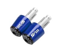 motocicleta Tapas De Manillar Para Motocicletas, Piezas De Contrapeso, Tapones Antivibración Para Manillares De Motocicleta Para SUZUKI SV650 SV 650 1999-2012 2013 2014 2015 extremo del mango(Blue Bla