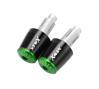 motocicleta Tapones Antivibración Para Manillar De Motocicleta Para XMAX 125, 200, 250 Y 400 extremo del mango(Black green)