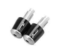 motocicleta Tapones De Manillar Para Motocicletas, Contrapesos, Piezas Antivibración, Extremos De Silicona Para Suzuki Bandit Bandit 650S 2015, 2016, 2017 Y 2018 extremo del mango(Black Silver)
