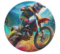 Motocicleta Todo Terreno 195 Piezas Rompecabezas Portátil Animales Formas Especiales Carrera del país Puzzle Niños Hombres Niñas Toda La Familia Antiestrés Fácil Transportar 195 PCS