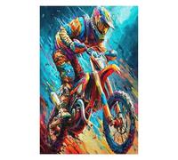 Motocicleta Todo Terreno Puzzle 1000 Piezas Educativo Construir Carrera del país Rompecabezas 3D para Familia Maquetas Educativas Desafío Intelectual Decoración Hogar 1000 PCS