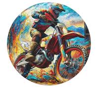 Motocicleta Todo Terreno Rompecabezas Educativo 68 Piezas Animales Formas Irregulares Carrera del país Puzzle Niños Familia Juego Impossible Familiar Desafío Mental Size_Name>