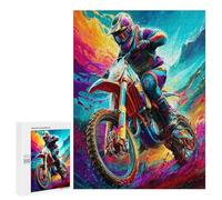 Motocicleta Todoterreno Puzzle 500 Piezas Familiar Toda La Familia país Raza Rompecabezas 3D Colorido para Hombres Y Mujeres Aliviar Estrés DIY Creativo Decoración Hogar 500 PCS