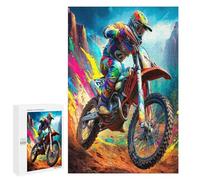 Motocicleta Todoterreno Puzzles 1000 Piezas Impossible 3D país Raza Desafío Intelectual Rompecabezas para Hombres Y Mujeres A 14 Años DIY Moderno Decoración 1000 PCS