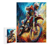 Motocicleta Todoterreno Puzzles 500 Piezas Impossible 3D país Raza Desafío Intelectual Rompecabezas para Hombres Y Mujeres A 14 Años DIY Moderno Decoración 500 PCS