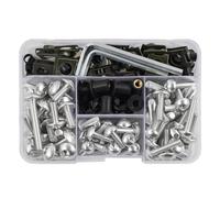 Motocicleta Tornillo Compatible con Suzuki para GSR400 para GSR600 para V-Strom para DL1000 Accesorios para Motocicleta Kit Completo De Pernos Tornillos De Carenado Tuercas(Silver)