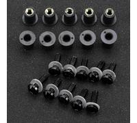 Motocicleta Tornillo Compatible Con Yamaha Para XMAX 300 2017 2018 2019 2020 2021 2022 2023 2024 Kit De Tornillos De Montaje De Parabrisas De Motocicleta Tuercas De Perno De Parabrisas De 5 Mm(Black)