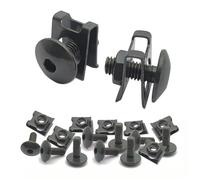 Motocicleta Tornillos 10 Set M6X16 Motocicleta Scooter ATV Ciclomotor Tornillo Tapa De Y Clips Tipo U Con Tuerca Tornillos De Sujeción De Motocicleta Tornillos De Cuerpo