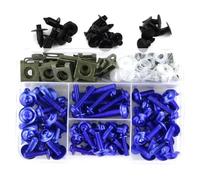 Motocicleta Tornillos Compatible Con Para Ninja Para 250R ZZR250 Para EX250 Para EX300 Para EX400 Carenado Para Kit Pernos Tornillos Tuerca Hexagonal(Blue)