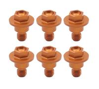 Motocicleta Tornillos Compatible Con TC Para FC TE FE FEI TX FX 6 Uds Tornillos Protectores De Horquilla De Motocicleta Tornillo(Orange)