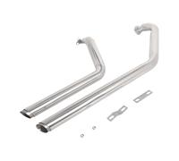 Motocicleta Tubo Conexión Silenciador Para Suzuki Para Boulevard C50 C50C C50T M50 2005-2025 Para VL800 Para Volusia 800 Silenciador De Escape Doble Para Motocicleta(WHITE)