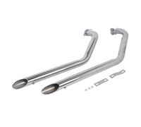 Motocicleta Tubo Conexión Silenciador Para Suzuki Para Boulevard C50 C50T Para Volusia 800 Para VL800 Silenciador Escape Motocicleta Con Tubo Enlace Delantero Deslizante(WHITE)