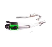 Motocicleta Tubo Silenciador Escape Silenciador De Tubo Escape para Motocicleta, Deslizante para CRF230F 2008-2020, para(Green)