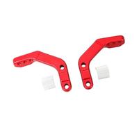 Motocicleta Universal 1-1/8" 28 Mm Soporte De Montaje para Protector De Asiento Fijo con Manillar CNC Piezas De Modificación para Manillar Protector de Manillar(Red)