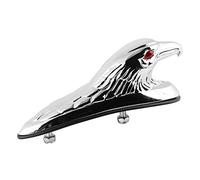 Motocicleta Universal BURDE MUDGUARD EAGLE STATUA Decoración de Aluminio Premium Chrome Gold para Look Nostalgic
