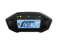 motocicleta velocímetro Instrumento De Motocicleta Con Retroiluminación 7 Colores Velocímetro Tacómetro Luz Señal Indicador(Only Gauge No Sensor)