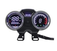 Motocicleta Velocímetro Tablero digital para motocicleta, odómetro LCD universal, velocímetro, medidor, instrumento, tablero de instrumentos, tacómetro Cuentakilómetros Moto