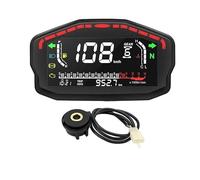 motocicleta velocímetro Velocímetro Digital Para Motocicleta Panel De Instrumentos Odómetro Universal Para 1/2/4 Cilindros Para Suzuki(Meter and sensor B)