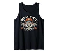 Motocicleta Vintage Live To Ride, Ride It Hard Camiseta sin Mangas