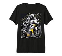 Motocicleta Vintage Moto Grand Prix Ride hasta el Amanecer Camiseta Premium