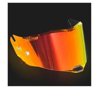 Motocicleta Visera for Casco de Motocicleta Thunder FF805/FIM805 con Lente de Apertura única (Negra)(Gold Red Electroplat)