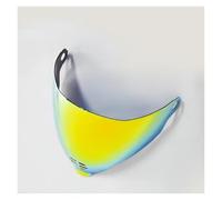 Motocicleta Visera for Cascos Airflite Icon AIRFLITE, Lente de Repuesto espejada Fliteshield, Accesorio for Visera Facial (Dorada)(Glod)
