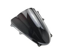 Motocicleta Visera Parabrisas De Doble Burbuja para Motocicleta para Suzuki para GSXR 1000 K9 2009-2016 Deflector Cupula Moto(Black)