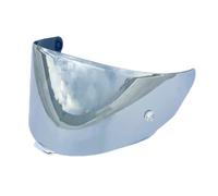Motocicleta Viseras de casco Viseira Capacete for KYT TT Course, accesorios for, parabrisas facial (base), tamaño mediano(Silver)