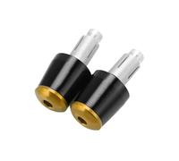 Motocicletas Contrapesos Extremo Manillar 7/8'' Puños Manillar Tapa para Aprilia para Tuono V4 660 1000R 1100RR para Factory R para TUONOV4 Tapón Extremo Tapa Manillar(Oro Negro)