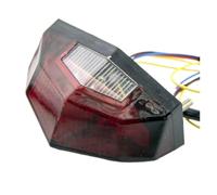 Motocicletas Luz Freno Trasera 11 Luces LED traseras para Motocicleta, Luces de Freno, indicador de señal Universal Trasero, Accesorios Intermitentes para Motocicleta