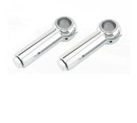 Motocicletas Manillar Extensor Abrazadera para Manillar de Motocicleta Harley-Davidson, Cruisers, Choppers, Barra elevadora 2, 3, 4 y 5 Pulgadas, 25 mm(Chrome 4Inches)