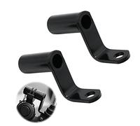 Motocicletas Manillar Extensor de Trabajo - Luces Titular Universal Barra Luz Para La Linterna Espejo Retrovisor Bicicleta Speedo Titular Delantera (2 Piezas, Negro)