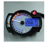 Motocicletas Odómetro Medidor Universal para Motocicleta, Tacómetro Digital Multifunción, Odómetro, 15000 RPM, Ajustable para Un Máximo De para 299 Km/h, KOSO RX2N
