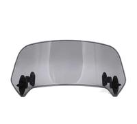 Motocicletas Parabrisas para Suzuki GS 500 para Kymco para Agility para Kawasaki Extensión Ajustable Parabrisas La Motocicleta Alerón con Abrazadera Deflector(Small Size)