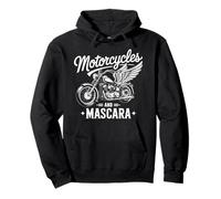 Motocicletas Y Rímel Motocicleta Chica Mujer Divertido Sudadera con Capucha