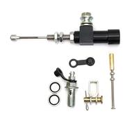 Motocicletmanijas Embrague Motocicleta 12,7mm Pistón Embrague Hidráulico Cilindro Maestro Varilla Bomba Freno M10x1.25 Mm CNC Aluminio para Motocross para Bicicleta Dir maneta Embrague(Black)