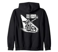 Motociclista Cristiano Armadura Completa Sudadera con Capucha