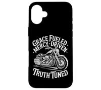 Motociclista Cristiano con Fe y Verdad Carcasa para iPhone 16 Plus