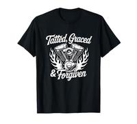 Motociclista Cristiano Tatuado Gracia Perdón Camiseta