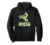 Motociclista de vuelo de dos ruedas en un paseo en moto enduro Sudadera con Capucha