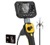 MOTOCOCHE 360° Boroscopio Articulado Cámara Inspección, 1080P 4.3" 6.2mm Endoscopio Automotriz con Luz, 3.28FT IP67 Cable de Cámara, 32GB Tarjeta Memoria