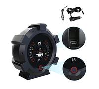 MOTOCOCHE DC 5-28V Inclinometro Digital Coche para Todos los Vehículos, Clinometro Automotriz Velocimetro GPS Vehículos con Brújula Electrónica
